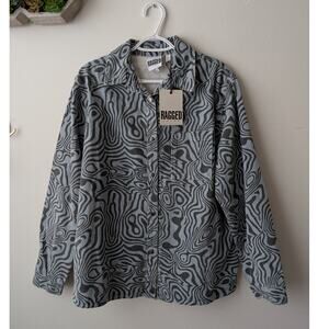 nwt ragged jeans denim shacket top the ragged priest
